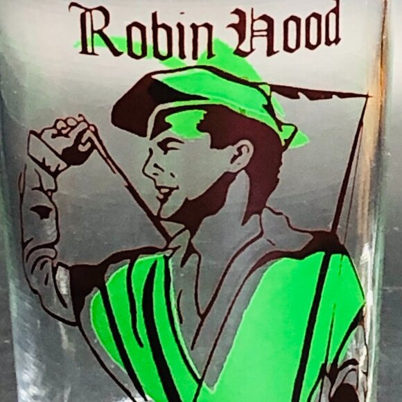 Vintage 50s Robin Hood #1 Juice Cup: Federal Glass Swanky Swig Collectible - Picture 2 of 6